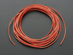 Silicone Cover Stranded-Core Wire - 2m 30AWG Red - Chicago Electronic Distributors
