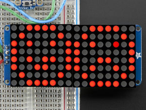 16x8 1.2" LED Matrix + Backpack - Ultra Bright Round Red LEDs - Chicago Electronic Distributors
