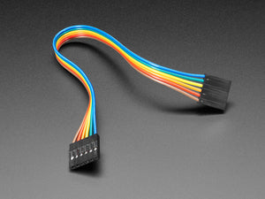 6-conductor 0.1" socket-socket cable