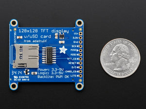 Adafruit 1.44" Color TFT LCD Display with MicroSD Card breakout