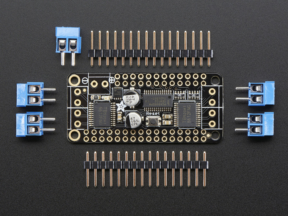 DC Motor + Stepper FeatherWing Add-on For All Feather Boards - Chicago Electronic Distributors
 - 5