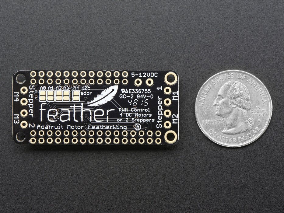 DC Motor + Stepper FeatherWing Add-on For All Feather Boards - Chicago Electronic Distributors
 - 6