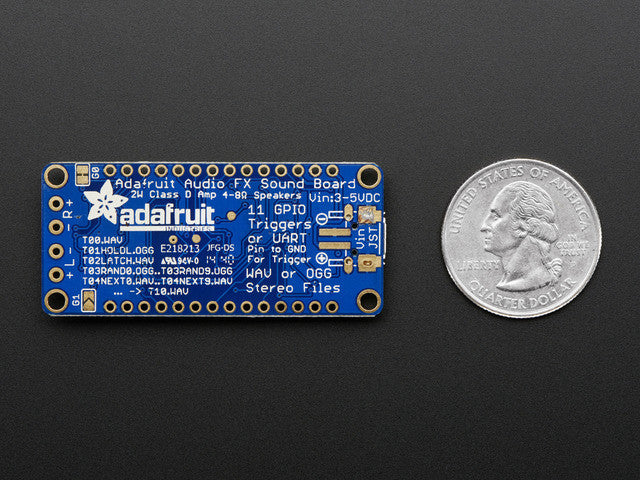 Adafruit Audio FX Sound Board + 2x2W Amp - WAV/OGG Trigger -16MB - Chicago Electronic Distributors
 - 4