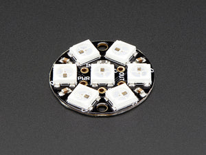 NeoPixel Jewel - 7 x WS2812 5050 RGB LED with Integrated Drivers - Chicago Electronic Distributors
 - 1