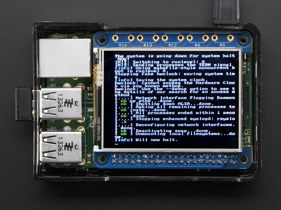 Adafruit PiTFT 2.4" HAT Mini Kit - 320x240 TFT Touchscreen - Chicago Electronic Distributors
 - 9