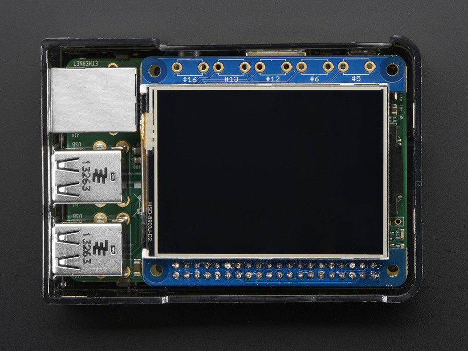 Adafruit PiTFT 2.4" HAT Mini Kit - 320x240 TFT Touchscreen - Chicago Electronic Distributors
 - 8