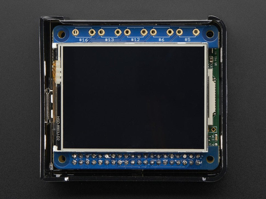 Adafruit PiTFT 2.4" HAT Mini Kit - 320x240 TFT Touchscreen - Chicago Electronic Distributors
 - 10