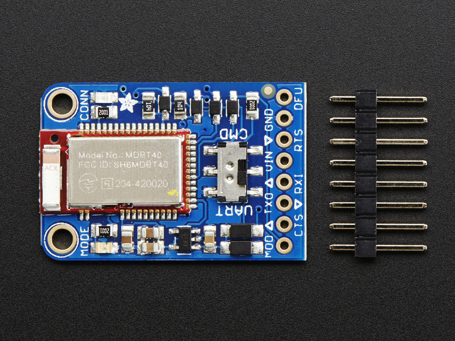 Adafruit Bluefruit LE UART Friend - Bluetooth Low Energy (BLE) - Chicago Electronic Distributors
 - 3