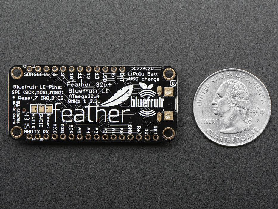 Adafruit Feather 32u4 Bluefruit LE - Chicago Electronic Distributors
 - 2