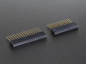 Feather Stacking Headers - 12-pin and 16-pin female headers - Chicago Electronic Distributors
 - 3