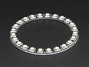 NeoPixel Ring - 24 x 5050 RGBW LEDs w/ Integrated Drivers - Natural White - ~4500K - Chicago Electronic Distributors
 - 4