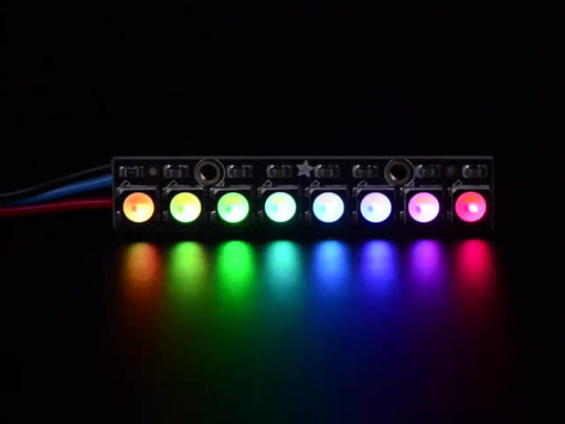 NeoPixel Stick - 8 x 5050 RGBW LEDs - Warm White - ~3000K - Chicago Electronic Distributors
