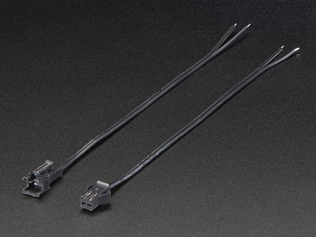 2-pin JST SM Plug + Receptacle Cable Set - Chicago Electronic Distributors
