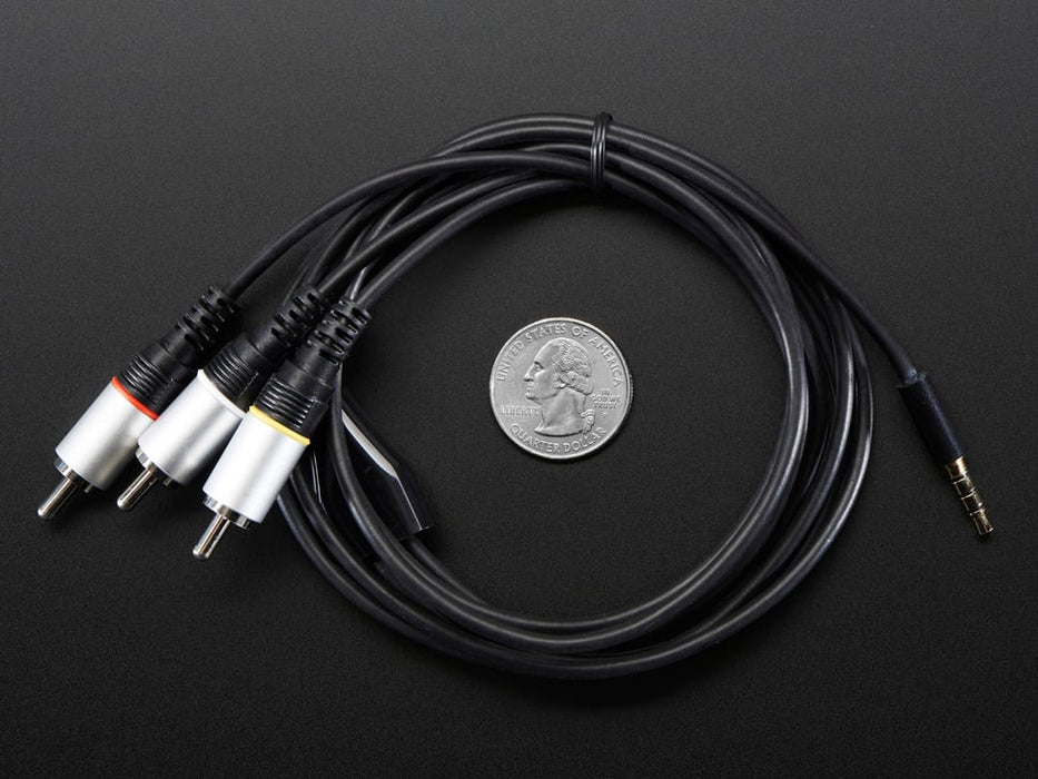 A/V and RCA (Composite Video, Audio) Cable for Raspberry Pi