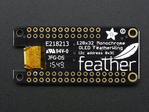 FeatherWing OLED - 128x32 OLED Add-on For All Feather Boards - Chicago Electronic Distributors
 - 2