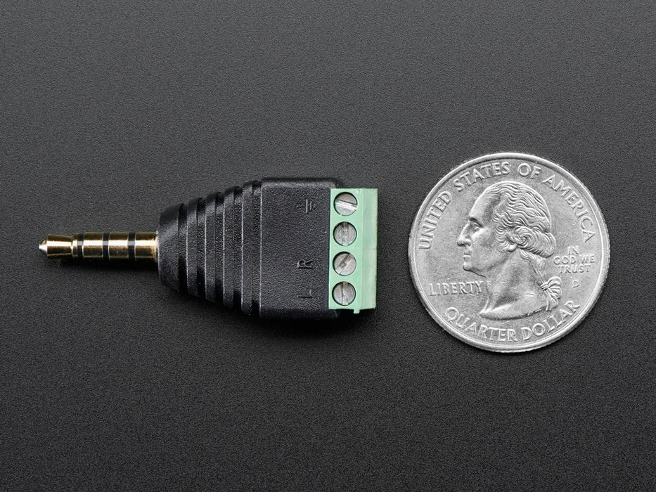 3.5mm (1/8") 4-Pole (TRRS) Audio Plug Terminal Block