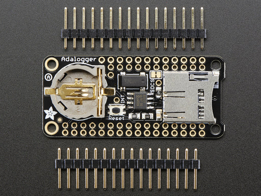 Adalogger FeatherWing - RTC + SD Add-on For All Feather Boards - Chicago Electronic Distributors
 - 2