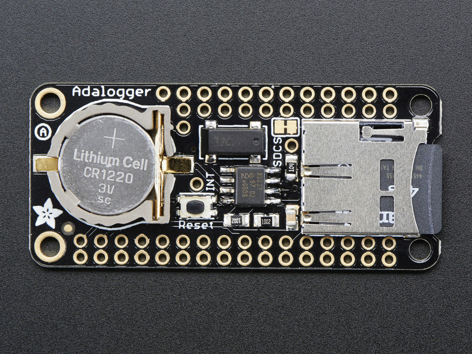 Adalogger FeatherWing - RTC + SD Add-on For All Feather Boards - Chicago Electronic Distributors
 - 3