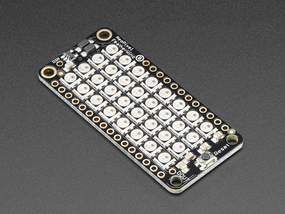 NeoPixel FeatherWing - 4x8 RGB LED Add-on For All Feather Boards - Chicago Electronic Distributors
 - 2