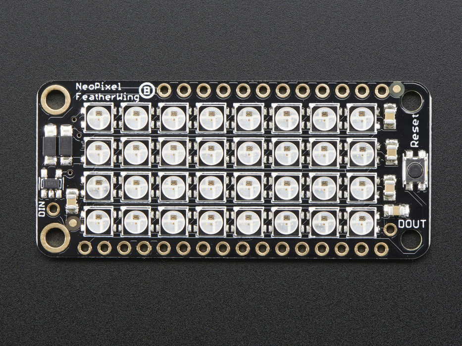 NeoPixel FeatherWing - 4x8 RGB LED Add-on For All Feather Boards - Chicago Electronic Distributors
 - 5