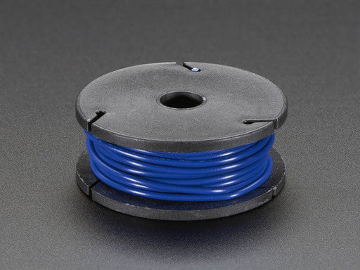 Stranded-Core Wire Spool - 25ft - 22AWG - Blue - Chicago Electronic Distributors
