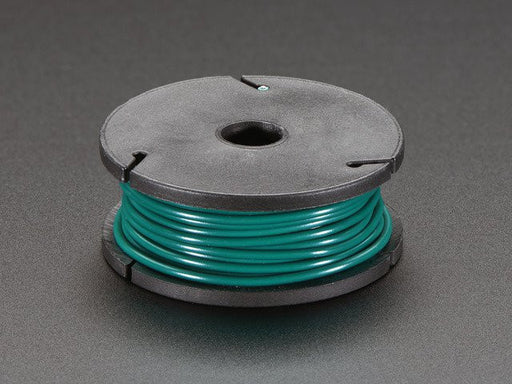 Solid-Core Wire Spool - 25ft - 22AWG - Green - Chicago Electronic Distributors
