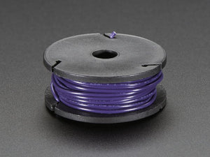 Solid-Core Wire Spool - 25ft - 22AWG - Violet - Chicago Electronic Distributors
