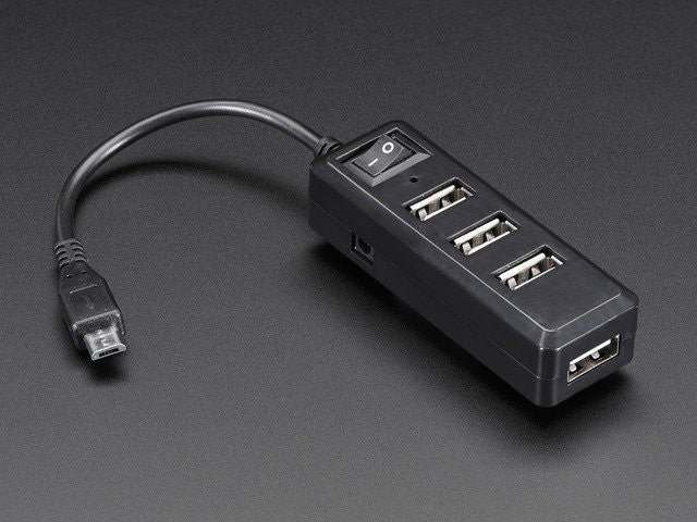 respekt skorsten Staple USB Mini Hub with Power Switch - OTG Micro-USB