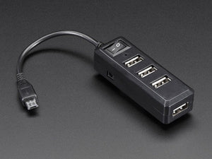 USB Mini Hub with Power Switch - OTG Micro-USB - Chicago Electronic Distributors
