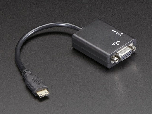 Mini HDMI to VGA Video Adapter with 3.5mm Stereo Cable - Chicago Electronic Distributors
