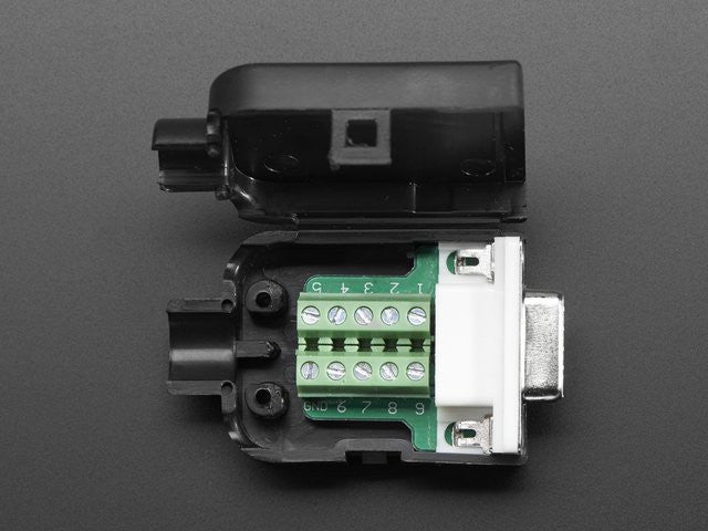 DE-9 (DB-9) Female Socket Connector to Terminal Block Breakout ...