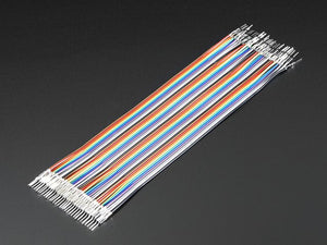Premium Male/Male Raw Jumper Wires - 40 x 6" (150mm) - Chicago Electronic Distributors
