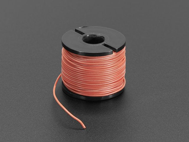 Silicone Cover Stranded-Core Wire - 50ft 30AWG Red - Chicago Electronic Distributors
