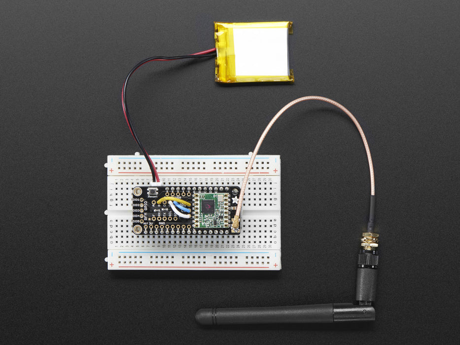 Adafruit Radio FeatherWing - RFM69HCW 433MHz