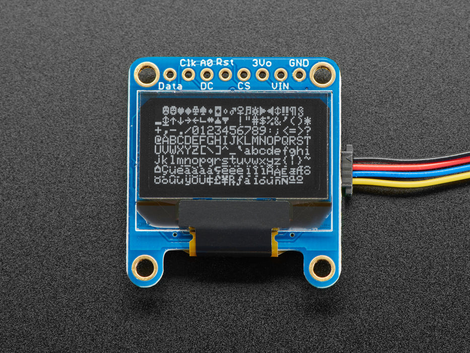 Monochrome 0.96" 128x64 OLED graphic display