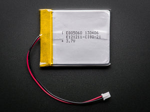 Lithium Ion Polymer Battery - 3.7v 2500mAh - Chicago Electronic Distributors
 - 2