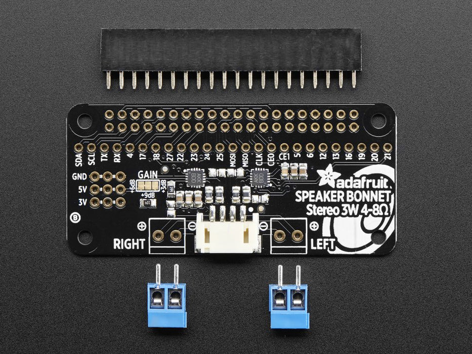 Adafruit I2S 3W Stereo Speaker Bonnet for Raspberry Pi