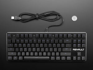 Keyboard with Blue-type Mechanical Switches and LED Backlights - 87-Key