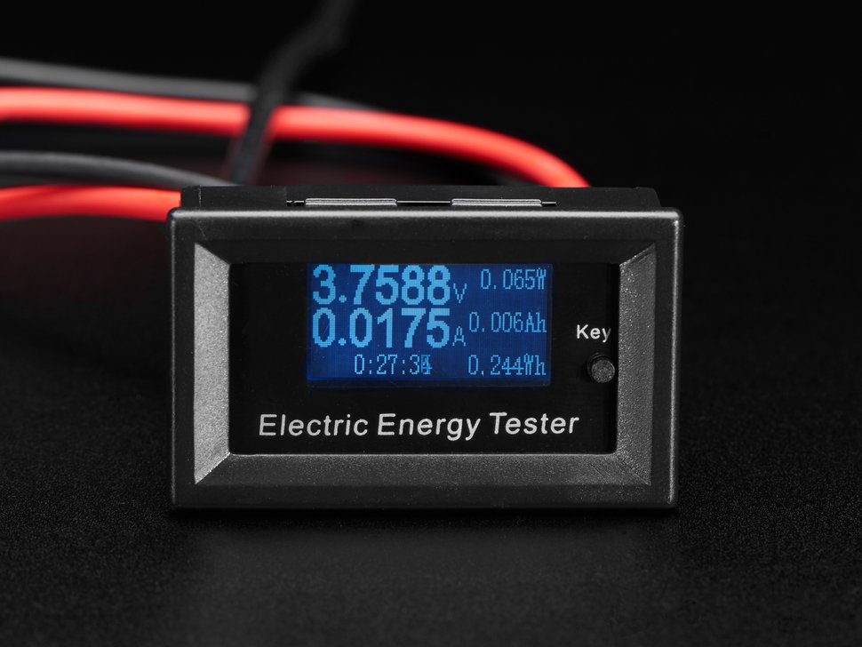 Mini Power Meter with Voltage, Current, Watts, mAh & mWh Display ...