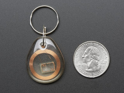 13.56MHz RFID/NFC Clear Keychain Fob - Chicago Electronic Distributors
