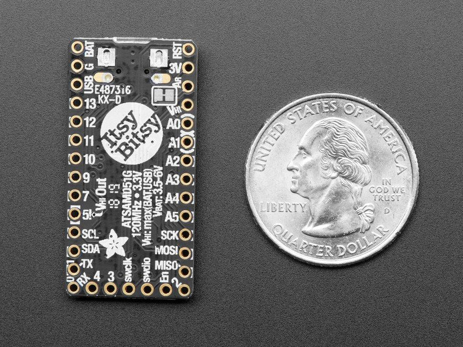 Adafruit ItsyBitsy M4 Express featuring ATSAMD51