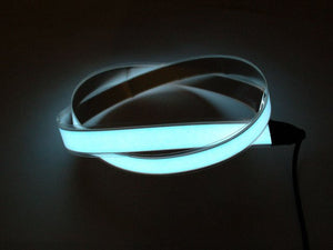 White Electroluminescent (EL) Tape Strip -100cm w/two connectors - Chicago Electronic Distributors
