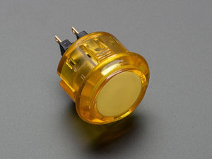 Arcade Button - 30mm Translucent Yellow - Chicago Electronic Distributors
