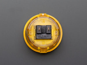 Arcade Button - 30mm Translucent Yellow