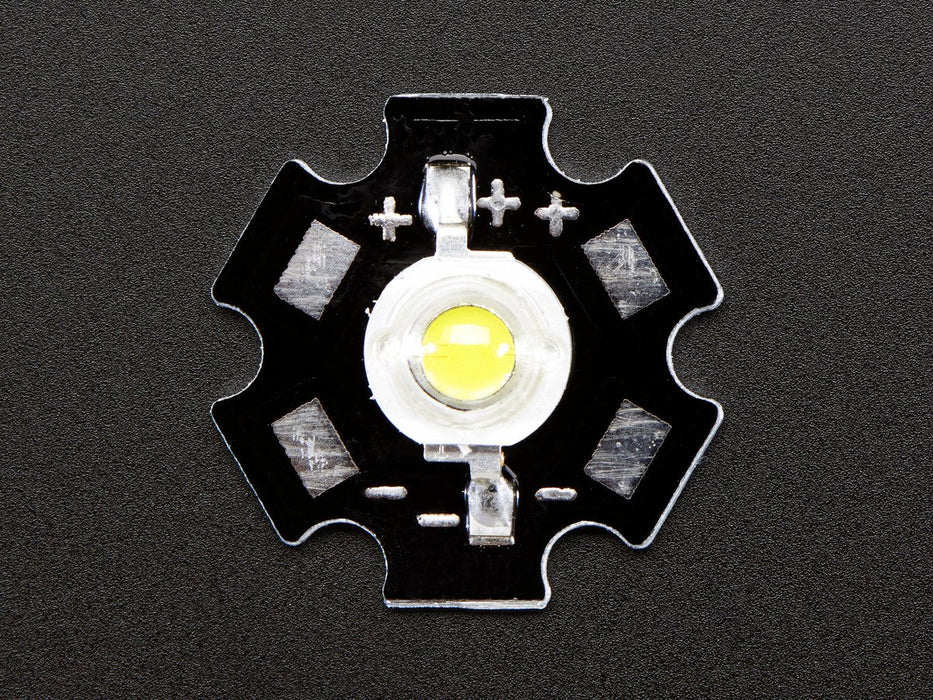 1 Watt Cool White LED - Heatsink Mounted