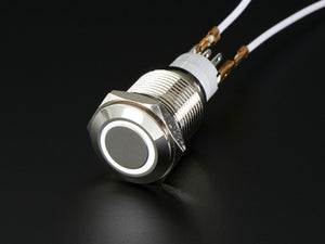 Rugged Metal Pushbutton with White LED Ring - Chicago Electronic Distributors
