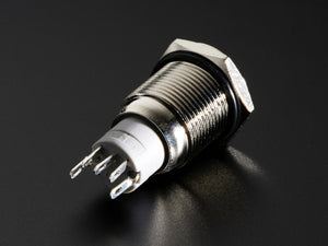 Rugged Metal Pushbutton with White LED Ring