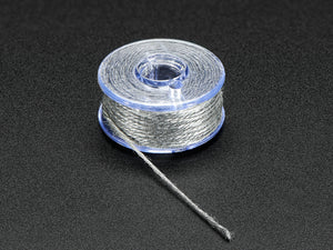 Stainless Thin Conductive Yarn / Thick Conductive Thread - 30 ft