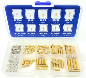 114pcs Assorted M2.5 Standoff Kit for Raspberry Pi and Single Boards