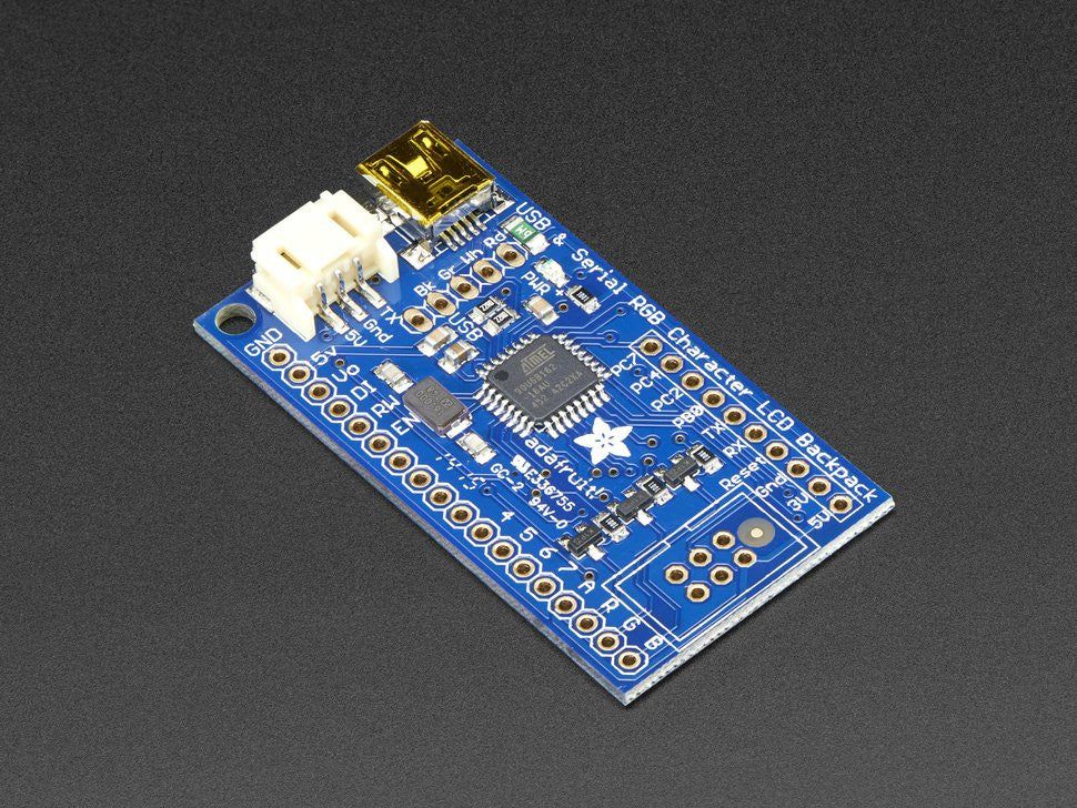 Adafruit USB + Serial LCD Backpack Add-On with Cable — Chicago ...